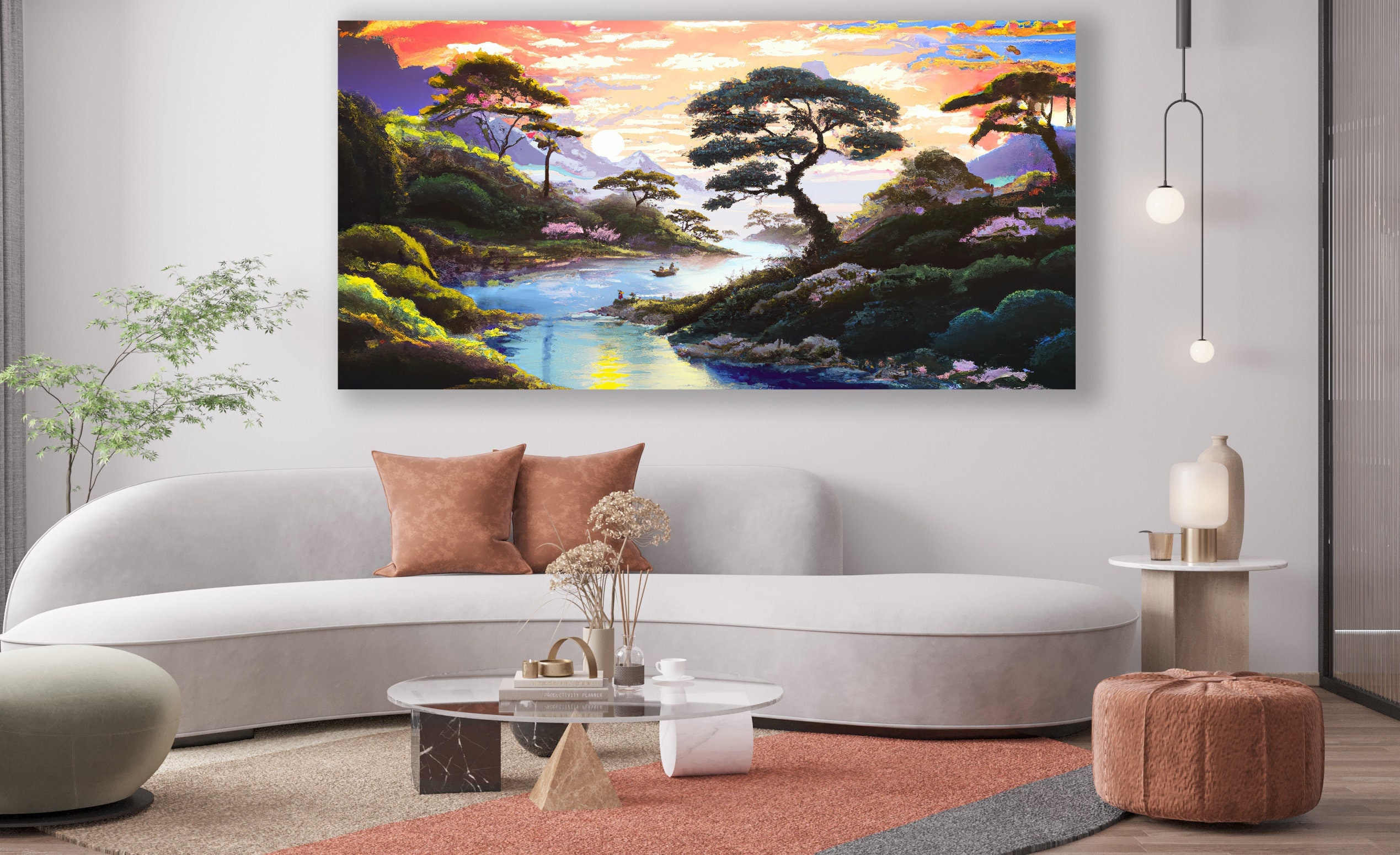 Landscape Art Print, Nature Canvas, Huge Canvas Wall Art