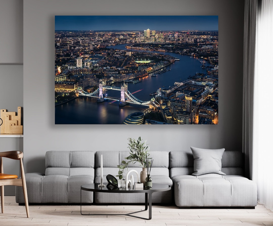 London Wall Art, London Canvas, Tower Bridge Wall Art, Huge Canvas Home Decor, London Canvas