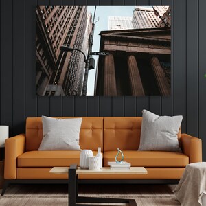 Manhattan, Wall Street Wall Art, Wall Street Decor, Huge Canvas Home Decor, Wall Street Photo, Wall Street Canvas, Street Wall Decor bild 3