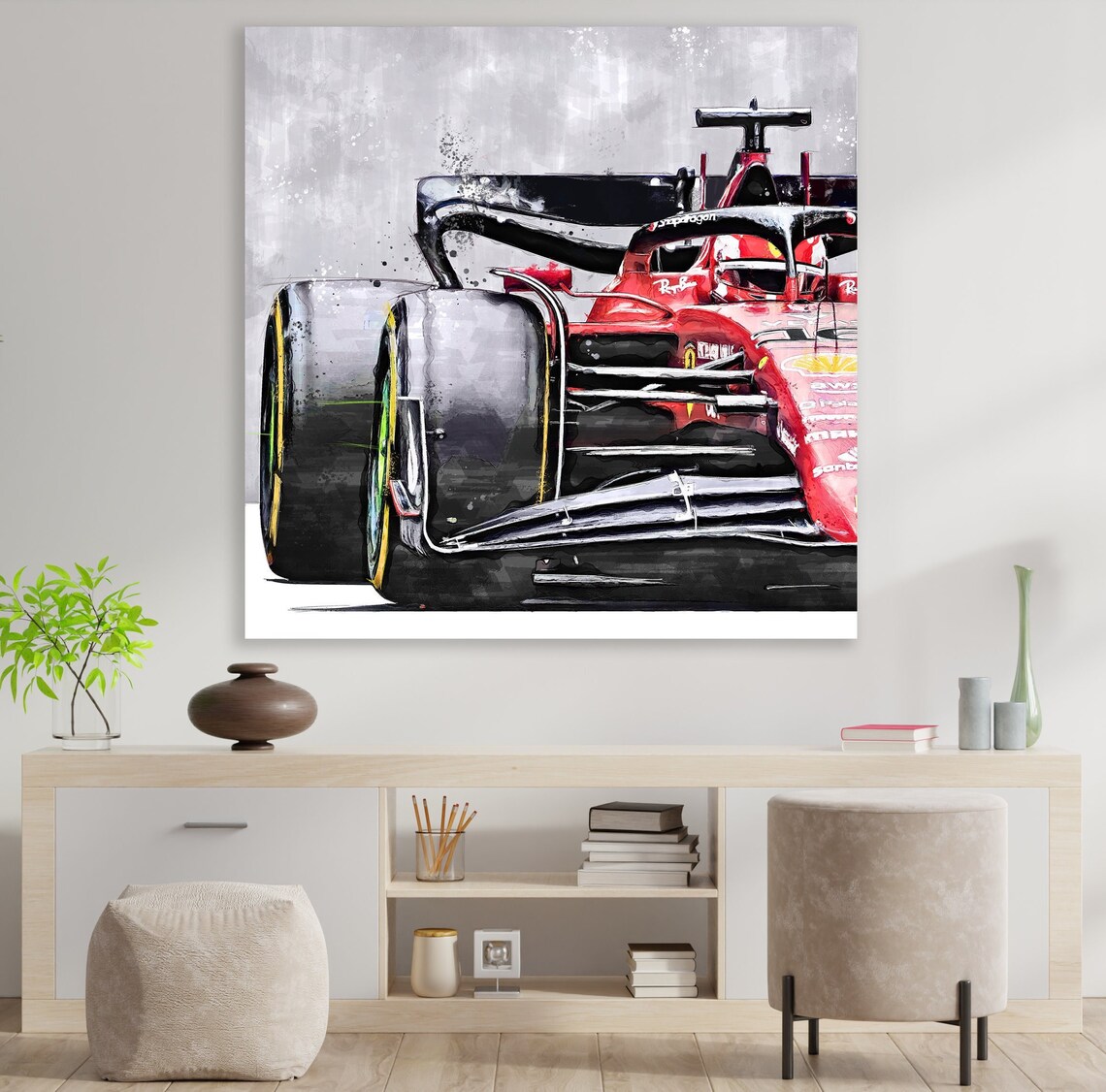 F1 Canvas Formula 1 Wall Decor Huge Canvas Wall Art Formula | Etsy