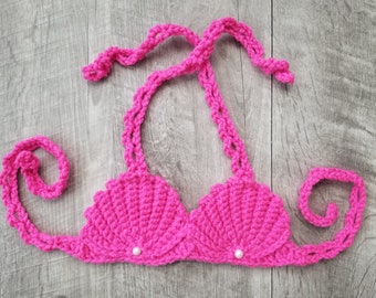 Baby Sea Shell Bikini Top and Headband