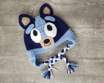 Bluey Inspired Hat // Crochet Hat // Kids & Adults
