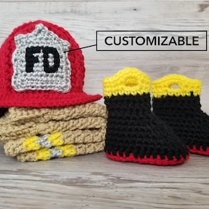 FIRE FIGHTER OUTFIT, Helmet, Pants, & Boots