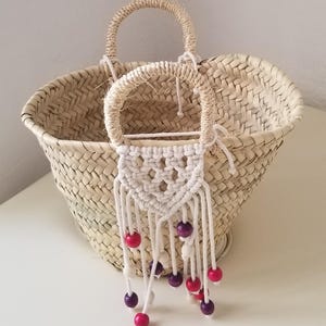 Sacs en macramé, Petits sacs, Sacs à main, Sacs faits main, Petit sac Ibiza d'été décoratif en macramé