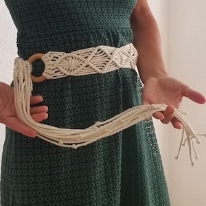 Macramé Belt, Decorative belt, handmade belt, Boho Belt, Bohemian Style Belt, Summer Belt, Decorative Spring Belt