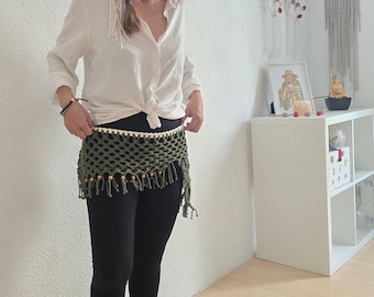 Faldas Artisanales Macramé stile Bohemio tejidas en hilo de Algodón