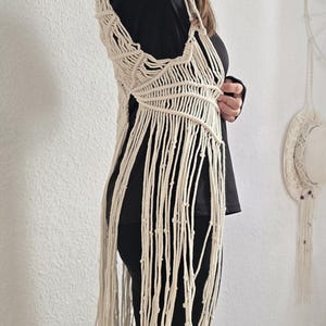 Chalecos Artesanales Macramé estilo Bohemen tejidos en hilo de Algodón
