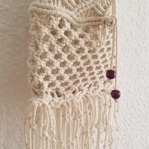 Petits sacs en macramé, Sacs à bandoulière, Sacs faits main, Sacs faits main en fil de coton