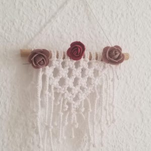 Macramé Mini Tapiz Protector del Hogar. Tapiz Colgante Decorativo que atrae buenas vibraciones a tu hogar. Tapiz con encanto. Tapiz Armonios