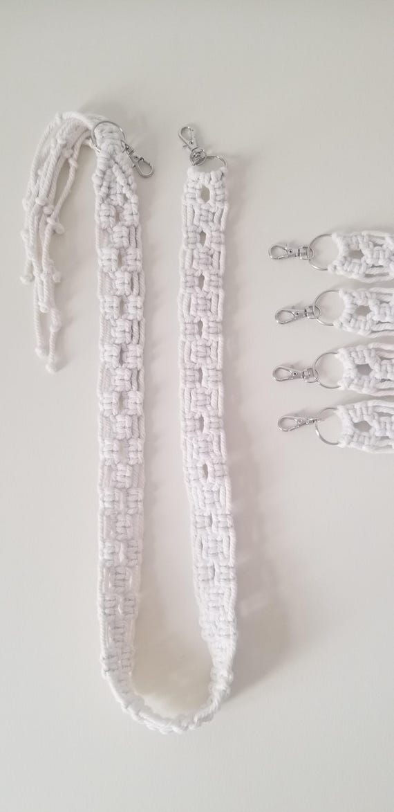 Makramee Taschengurt 5er Set: Bio Baumwolle, Länge anpassbar