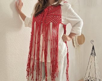 Handmade Macrame Dress | Boho Crochet Maxi Dress | Beach Cover Up Dress | Festival Dress | Gift for Her | Made to Order