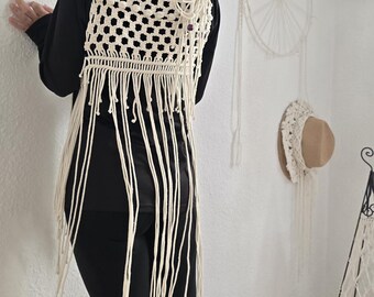 Robe en macramé faite main | Robe longue bohème au crochet | Robe de plage couvrante | Robe de fête | Cadeau pour elle | Fabriqué sur commande