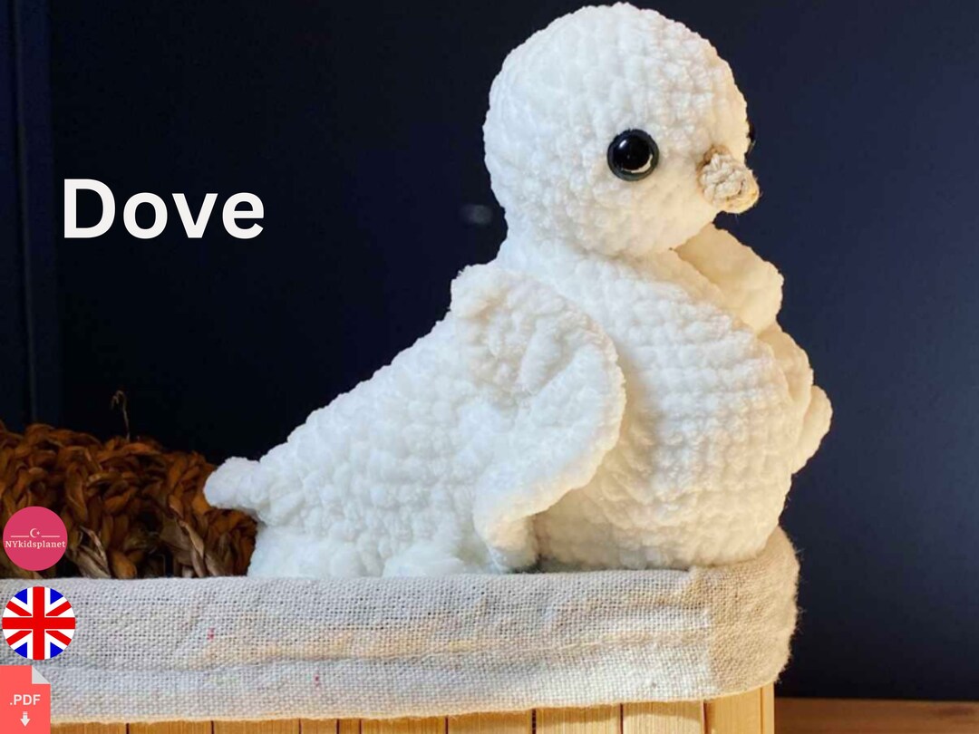 Dove of Peace Crochet Pattern Easy Dove Crochet Pattern White Dove ...