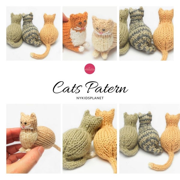 Kitty knitting pattern- Cat Knitting Patern-Kitten Patern- Beautiful Cat- My favourite Cat Knitt Patern- Gifts for Baby- Baby shower- Cat Ki