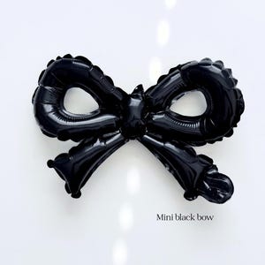 Coquette Black Bow Bobo Balloon Bouquet For 20th Birthday Celebration Mini Bow Balloon For Bridal Shower Party Anniversary Bow Balloon Decor