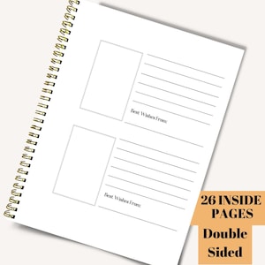 Please sign our guest book inside page Winnie the pooh and friends for baby shower Instax Photo guest book shower guest sign in list well wishes for baby Baby shower journal notebook guestbook journal Instax Photo Album
Instax guestbook