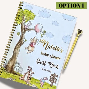 Baby Shower Gästebuch Winnie Puuh Gästebuch Personalisiertes Gästebuch Baby Shower Gästebuch Alternatives Scrap Buch Album Personalisiertes Andenken