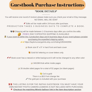 Instax mini baby shower Baby shower guest journal guest note book guestbook journal memory book Instax mini baby shower guest book take a selfie photo book free with purchase Photo Guest Book Sign Print out Instax Photo Album