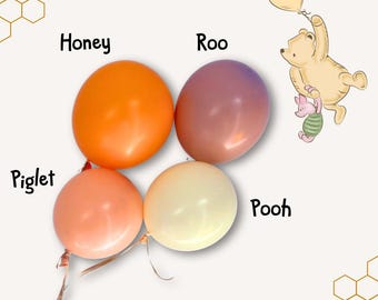 Winnie the Pooh DIY Balloon Garland Kit, Girl First Birthday, Baby Shower Celebration