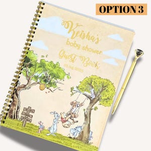 Looking for a unique keepsake for your event? Our Winnie The Pooh Baby Shower Guest Book is the perfect personalized gift idea for a boys baby shower, combining custom design with a thoughtful touch. Memory scrapbook  keepsake for baby shower