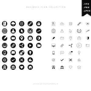 Business Icons - Professional Icons Bundle SVG,JPEG, PNG