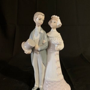 Lladro  Porcelain Wedding Day Couple Bride & Groom Marriage #4808 RETIRED VINTAGE RARE