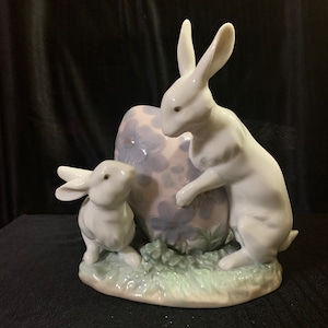 Lladro Easter Bunnies #6099 RETIRED, VINTAGE, RARE