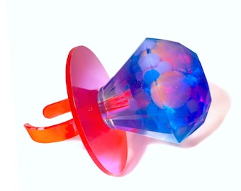 Jätte Ring Pop Resin Konst Skulpturer/Dopamin Dekor/Maximalistisk Pop Art Skulpturer/Godis Konst//11 Stilar