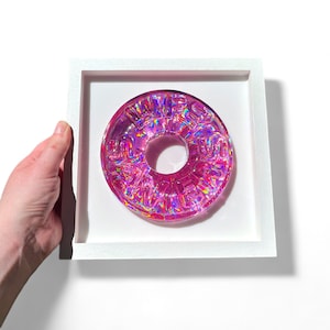 Giant Holographic Lifesaver/Resin Candy 3d Wall Art/Pop Art/Dopamine Decor
