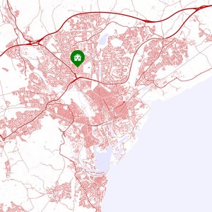 Mapas urbanos, urbanos e rurais personalizados