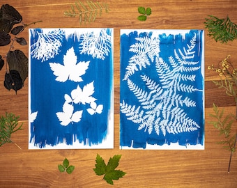 DIY Set Cyanotype Paper Iron Blue Print Photo Paper