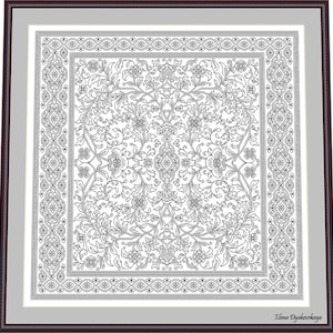 Blackwork lace12– Blackwork Pattern, Needlepoint Pattern Digital – PDF, instant download