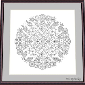 Blackwork lace 30 – Blackwork Pattern, Needlepoint Pattern Digital – PDF, instant download