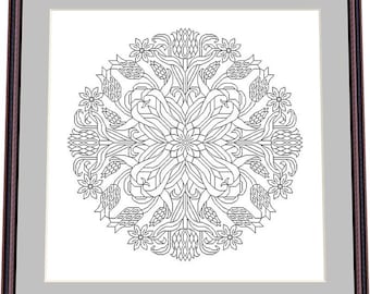 Renda Blackwork 30 – Padrão Blackwork, Padrão de Bordado Digital – PDF, download instantâneo