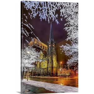 Old Stone Church Canvas | Cleveland, OH | Public Square | Cleveland Architecture | Cleveland Art | Cleveland Print | Cleveland wall decor |