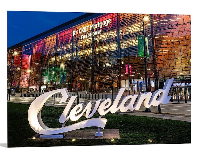 Rocket Mortgage FieldHouse | Cleveland Cavaliers | Cleveland, OH | Cavs | NBA Wall Art | NBA Prints | Cavs Art | Cavs Decor