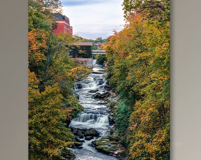 Cuyahoga Falls | Ohio | Autumn | Waterfall | Wall Decor | Wall Art | Foliage | Fall Colors | Fall Decor | Nature | Landscape Photography