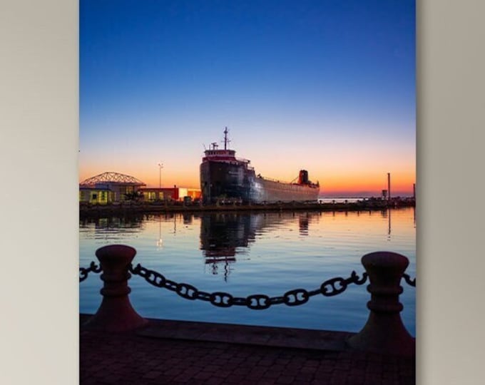 Shadows of the Past - Steamship William G. Mather in Cleveland, Ohio (Fine Art Print)