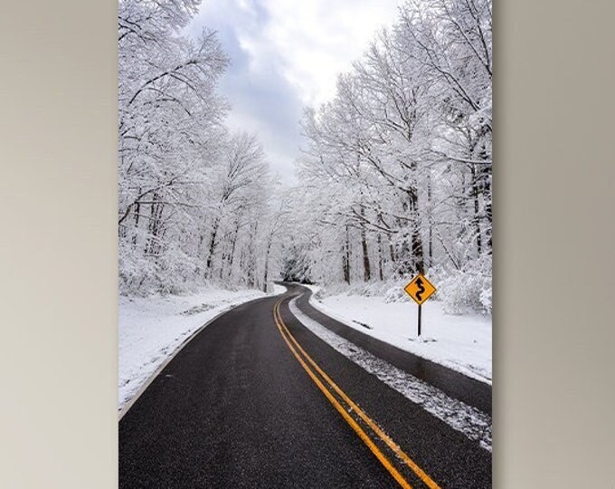 Winter Wonderland | Brecksville, Ohio | Winter Road Art | Winter Landscape | Winter Photography | Ohio Wall Decor | Apartment Decoration