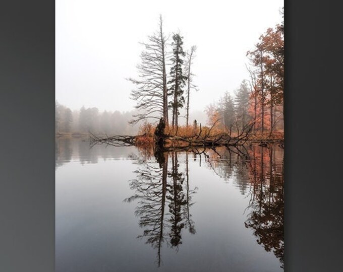 Foggy Morning | Richfield, Ohio | Autumn Wall Art | Pond Reflections | Moody Wall Decor | Fantasy Landscape | Landscape Photo | Relaxing Art