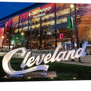Rocket Mortgage FieldHouse | Cleveland Cavaliers | Cleveland, OH | Cavs | NBA Wall Art | NBA Prints | Cavs Art | Cavs Decor