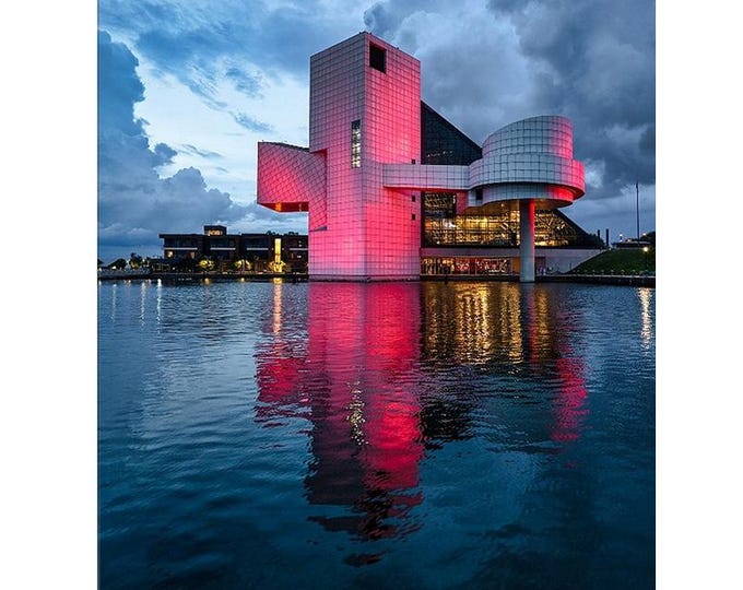 Rock & Roll Hall of Fame - Cleveland, OH (Fine Art Print)