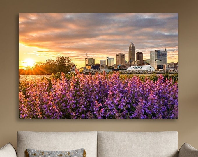 Sunkissed - Cleveland, Ohio  | Landacape Photography | Wall Art | Cityscape prints | (Horizontal Orientation)