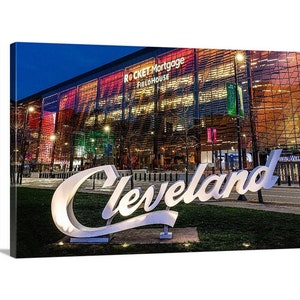 Rocket Mortgage FieldHouse Canvas - Ready to Hang | Cleveland Cavaliers | Cleveland, OH | Cavs | NBA Wall Art | NBA Prints | Cavs Art  Decor