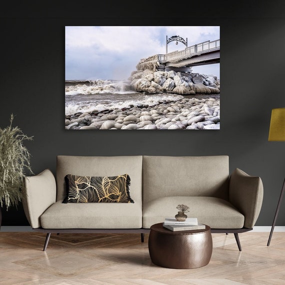 Frozen - Euclid Beach Pier in Cleveland, Ohio