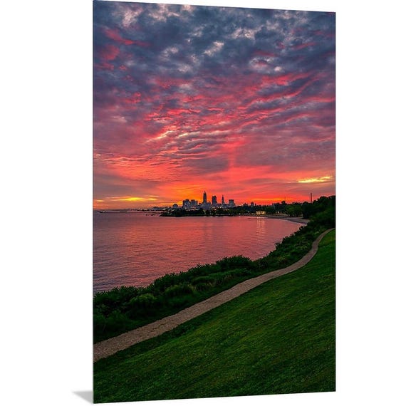 Sky on fire - Cleveland, OH