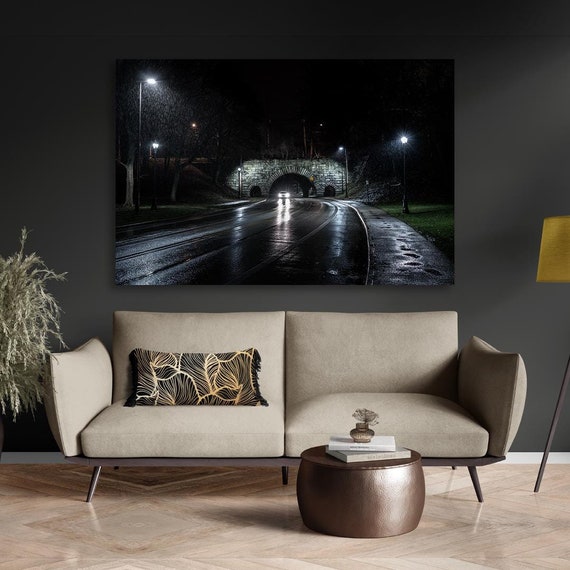 The Drive Home | Cleveland | Ohio | University Circle | Cleveland Art | Cleveland Photography | Rainy Art | Rainy wall decor | Bridge Art