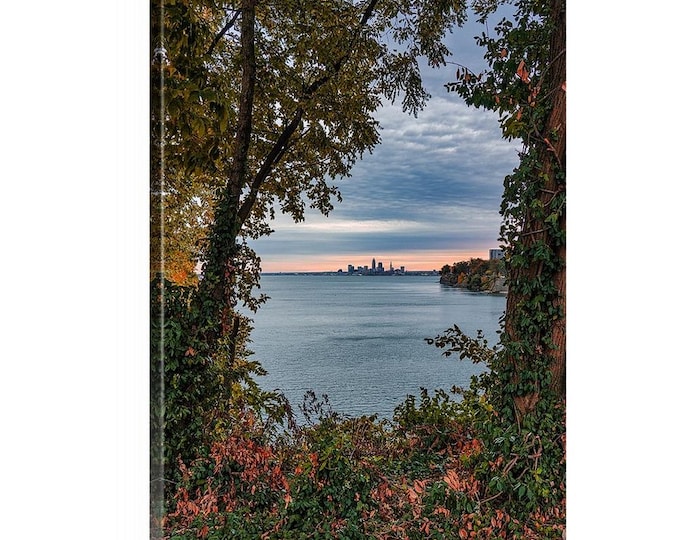 Framed (Ready to Hang Canvas) | Cleveland, Ohio | Lakewood, Ohio | Cleveland Skyline | Cleveland, Ohio | Lake Erie | Lake Erie Art