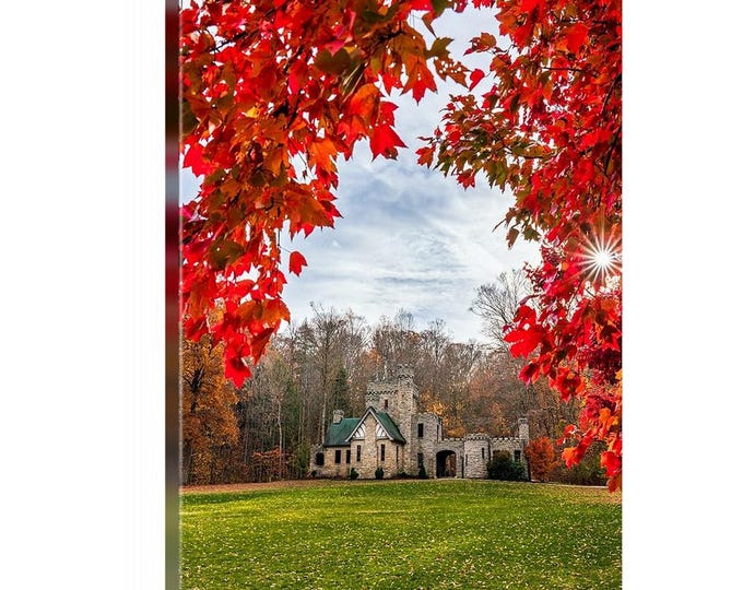 Squire's Castle Canvas (Ready to Hang) | Cleveland, Ohio | Cleveland Metroparks | Ohio Print | Ohio Art | Ohio Photography | Autumn Art