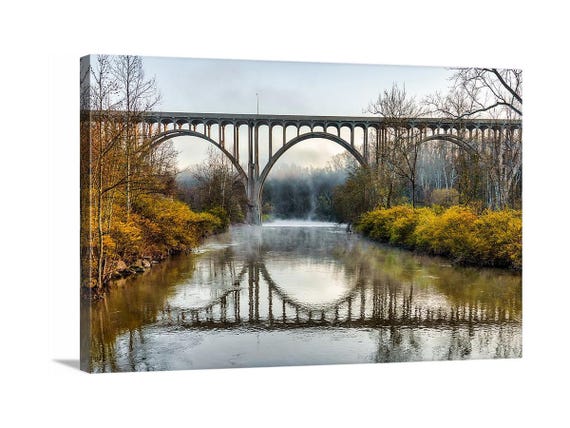 Station Road Bridge (Ready to Hang Canvas) - Brecksville Reservation, OH
